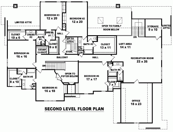 Tudor Level Two of Plan 48706