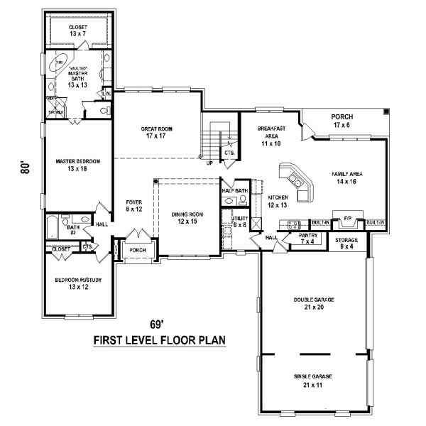 European Traditional Level One of Plan 48739