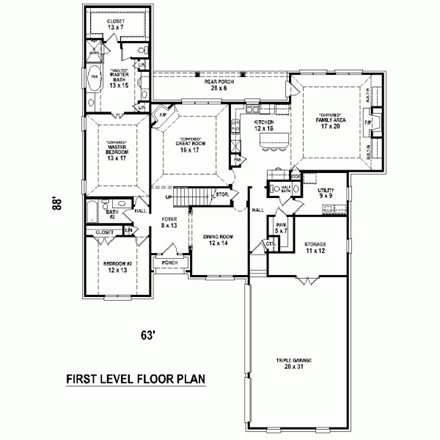 First Level Plan