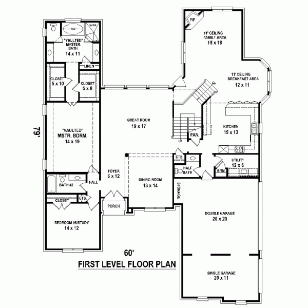 European Traditional Level One of Plan 48754