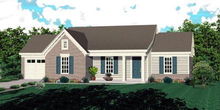 House Plan 48762 Elevation