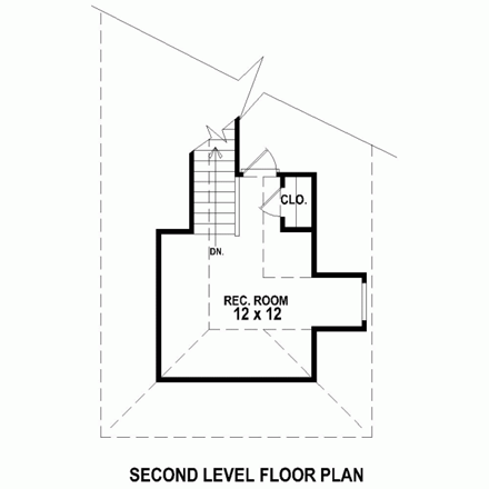 House Plan 48771 Second Level Plan