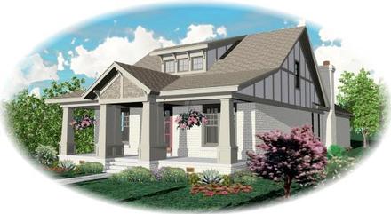 Craftsman Elevation of Plan 48773