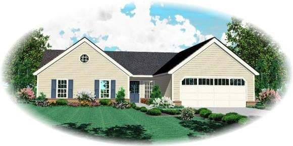 House Plan 48786 Elevation