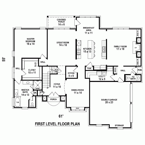 European Traditional Level One of Plan 48791