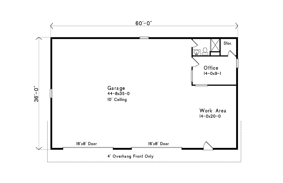 Ranch Level One of Plan 49011