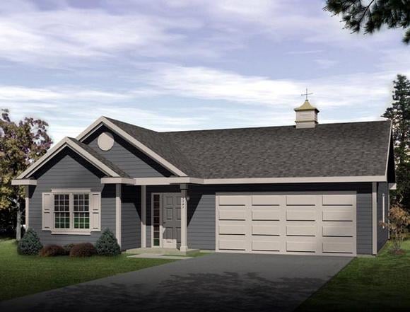 Garage Plan 49023 - 2 Car Garage Apartment Elevation