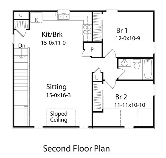 Traditional Level Two of Plan 49033