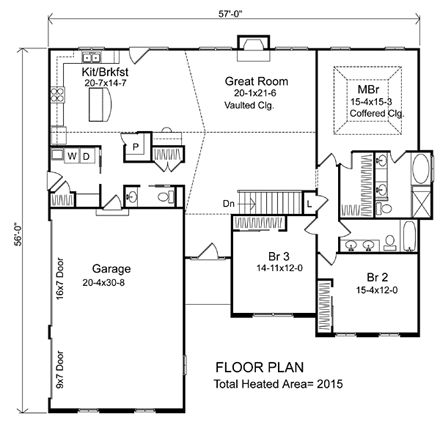 House Plan 49037 First Level Plan