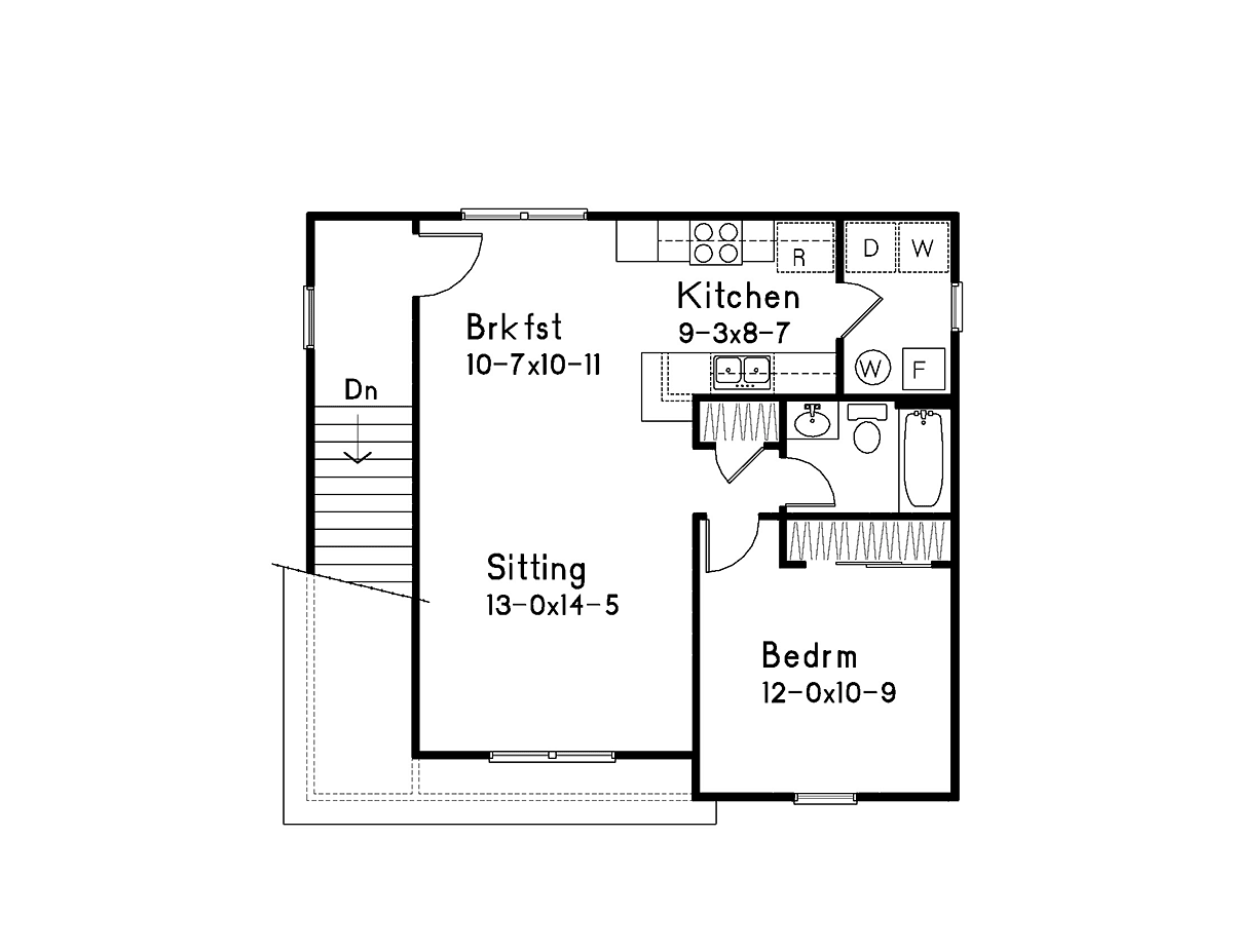 Narrow Lot Traditional Level Two of Plan 49038