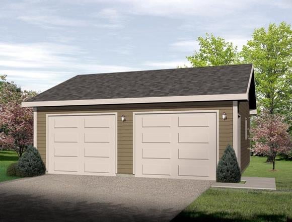 Garage Plan 49051 - 2 Car Garage Elevation