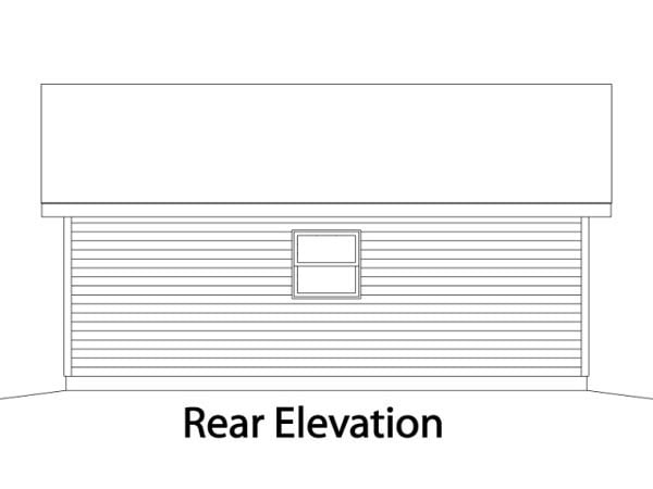 Traditional Rear Elevation of Plan 49051