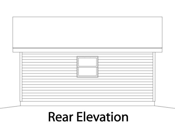 Traditional Rear Elevation of Plan 49053