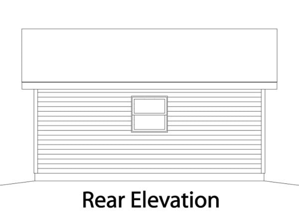 Traditional Rear Elevation of Plan 49055