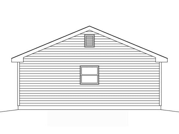 Traditional Rear Elevation of Plan 49058