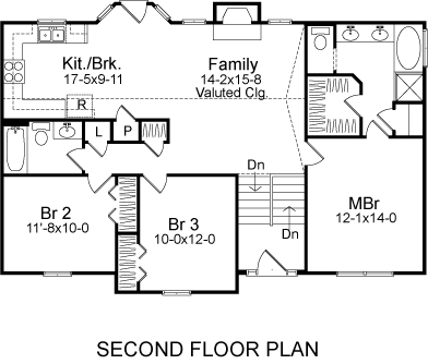 House Plan 49066 Second Level Plan