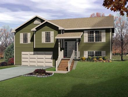 One-Story Traditional Elevation of Plan 49066