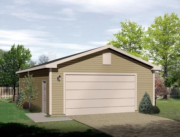 Garage Plan 49067 - 2 Car Garage Elevation