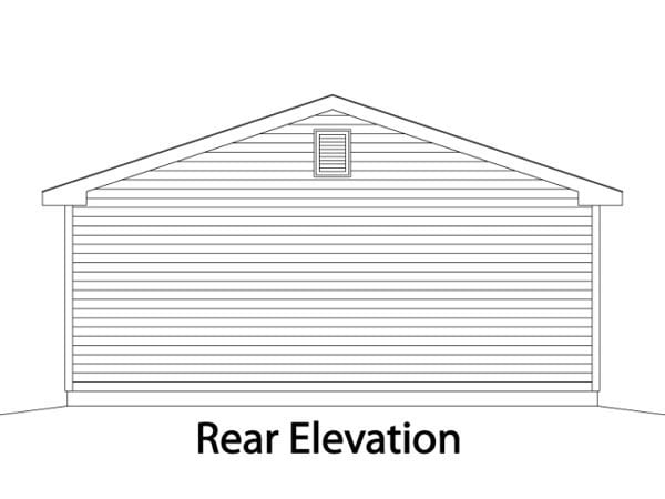  Rear Elevation of Plan 49067