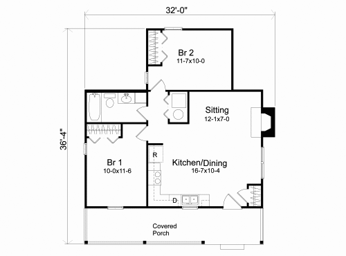 Narrow Lot One-Story Level One of Plan 49097