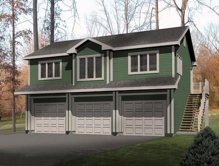 Narrow Lot Traditional Elevation of Plan 49118