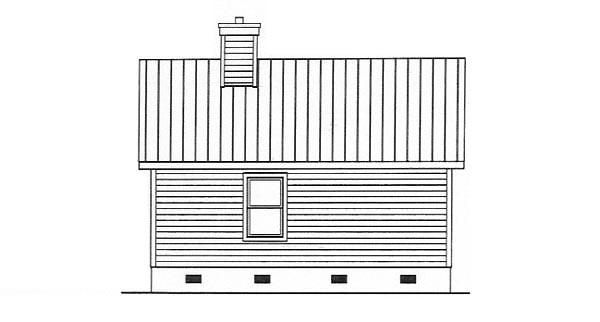 House Plan 49119 Rear Elevation