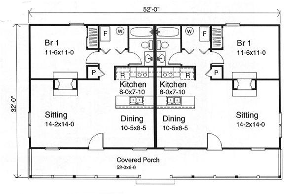 One-Story Ranch Level One of Plan 49126