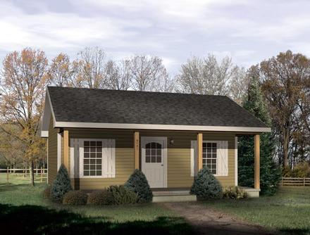 Country Narrow Lot One-Story Elevation of Plan 49127