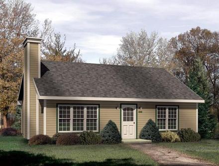 Narrow Lot One-Story Ranch Elevation of Plan 49130