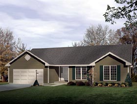 Ranch House Plan 49137 with 3 Beds, 2 Baths, 2 Car Garage Elevation Ranch House Plan 49137 with 3 Beds, 2 Baths, 2 Car Garage Elevation