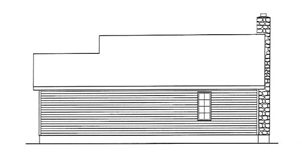 Country Rear Elevation of Plan 49151