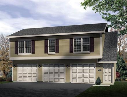 Narrow Lot Traditional Elevation of Plan 49153