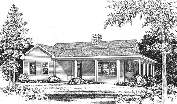 House Plan 49156 Elevation