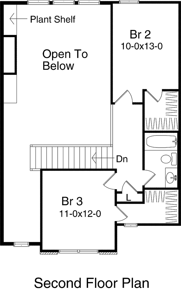 Narrow Lot Traditional Level Two of Plan 49158