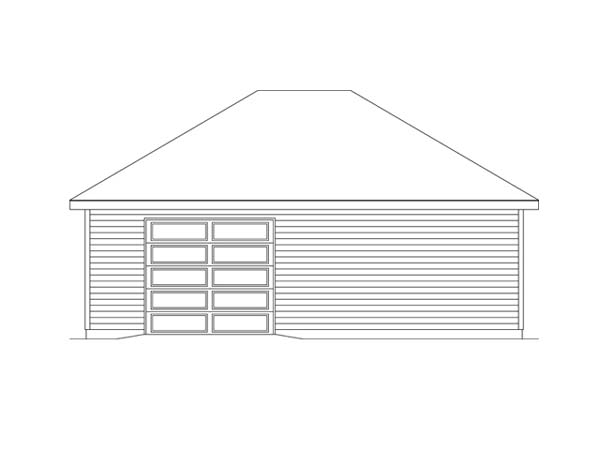  Rear Elevation of Plan 49172