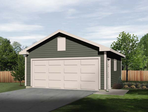 Plan 49175 | 2 Car Garage