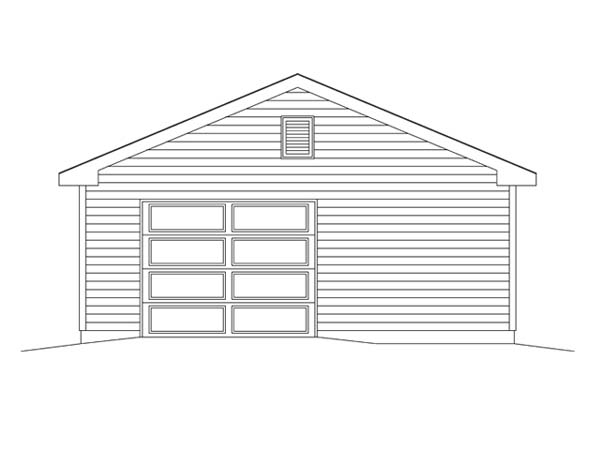  Rear Elevation of Plan 49180