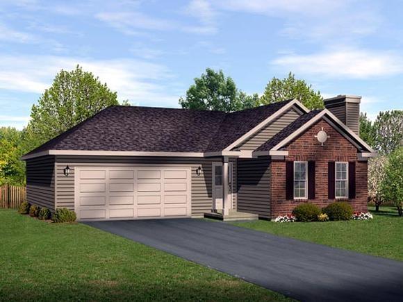 House Plan 49199 Elevation