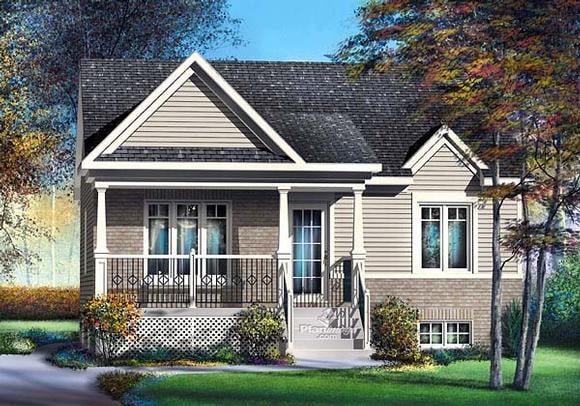 House Plan 49504 Elevation