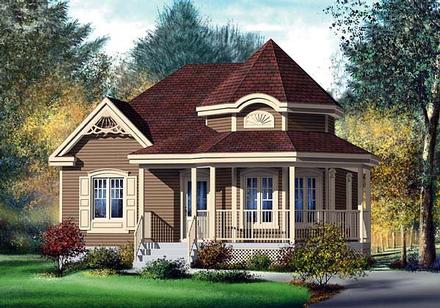 Victorian Elevation of Plan 49571