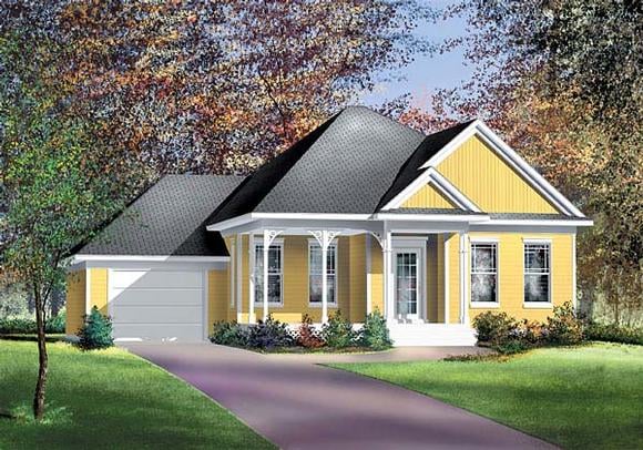 House Plan 49588 Elevation