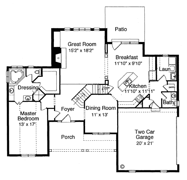 Country Traditional Level One of Plan 50002