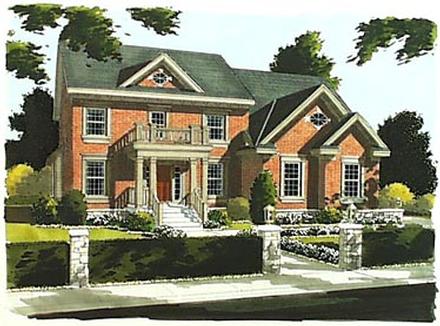 Colonial Elevation of Plan 50020