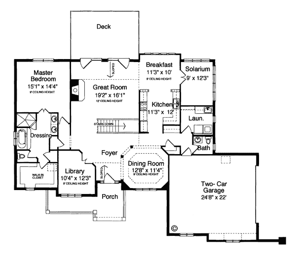 Bungalow Southern Traditional Level One of Plan 50026