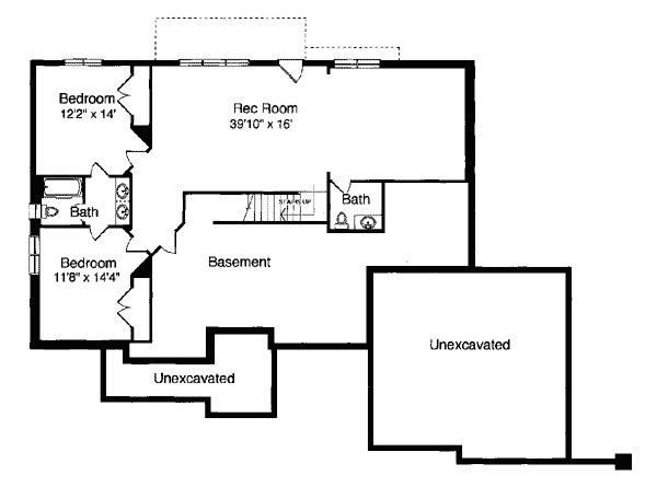 Bungalow Southern Traditional Level Two of Plan 50026