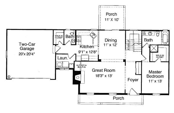 Cape Cod Country Level One of Plan 50030