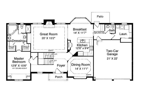 Colonial Traditional Level One of Plan 50033