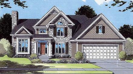 Bungalow Traditional Elevation of Plan 50040