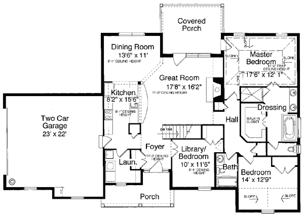 Bungalow Level One of Plan 50046