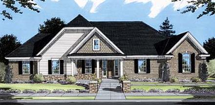 Bungalow Traditional Elevation of Plan 50050